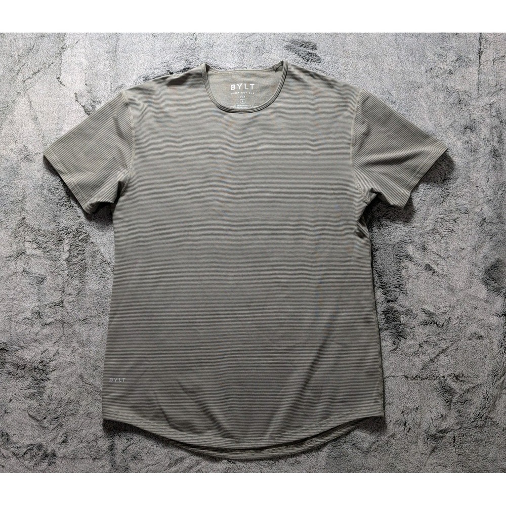 Bylt Drop Cut S/S Lux Shirt Men's Size Large Striped